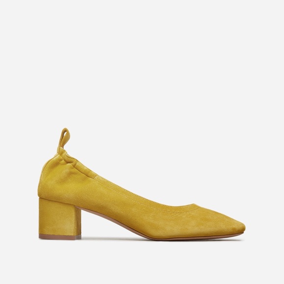 🚫SOLD🚫 Everlane Day Heel in Yellow Suede - Picture 5 of 5